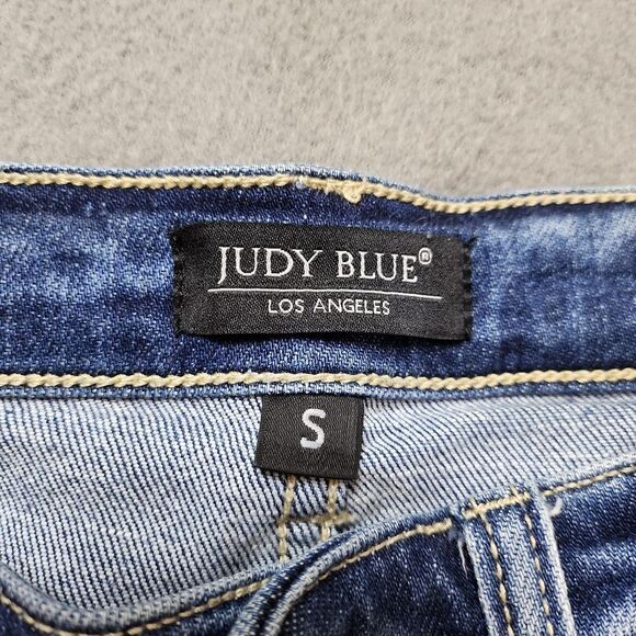 Judy Blue Denim Shorts Cutoff Ripped Distressed 5 Pocket Sz S Casual JB15214MD - Picture 7 of 10